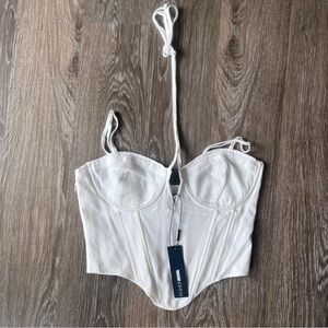 FashionNova - White Corset Top